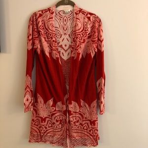 SOLD Chico’s red cardigan